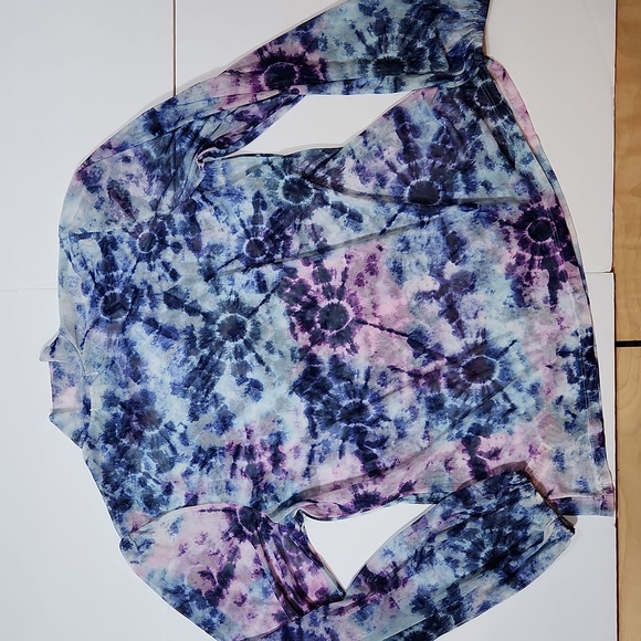 Full Circle Trends long sleeve mock neck sheer top Size 1X W-325 - Picture 4 of 7